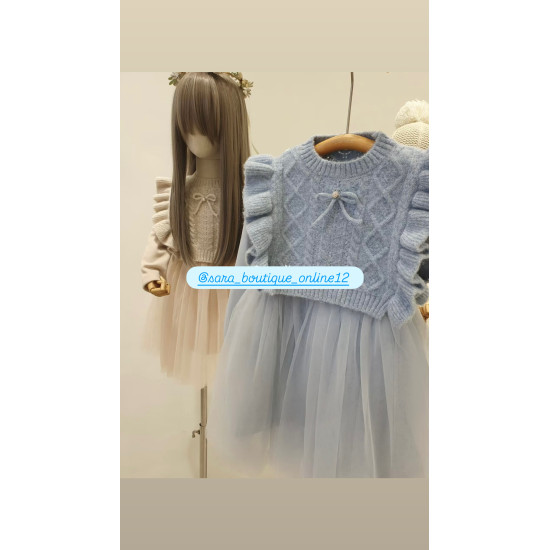 فستان صوف مبطن من ٤-٩ سنوات