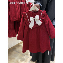 فستان مخملي قاخر للاميرات من ٤-٩ سنوات