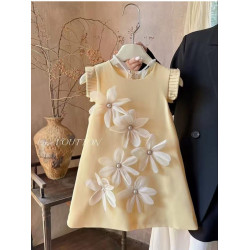 فستان مرين بالورود ٢-٧ سنوات