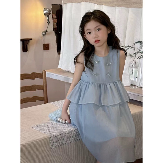 فستان بناتي ناعم ٤-٩ سنوات