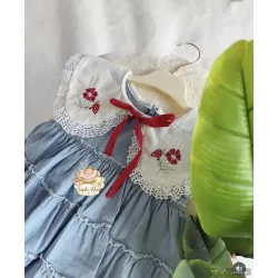 فستان جينز ٩ اشهر حتى سنتين