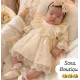 فستان الدانتيل الفاخر ٠-٦ اشهر