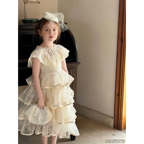 ‏فستان فنتج فاخر ٤-٩ سنوات