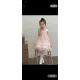 فستان مورد ناعم باللون الوردي ١-٥ سنوات