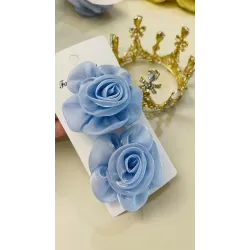 قطعتان ورد لون ازرق