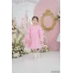 فستان الورد لون فوشي ١-٥ سنوات