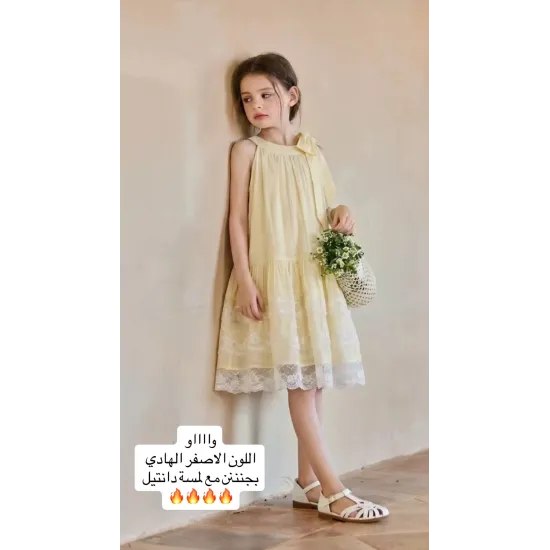 فستان دانتيل ٤-٩ سنوات