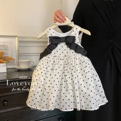 فستان منقط من ٢-٦ سنوات