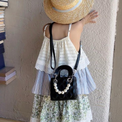 شنتة بناتي فخمة مزينة بسلسلة من اللولو