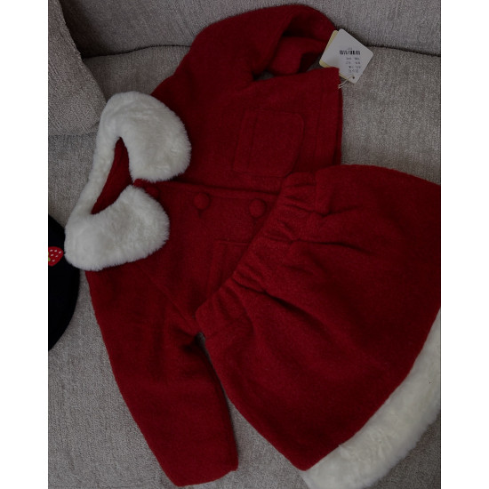 طقم بناتي تنورة مع جكيت مع فيونكة 